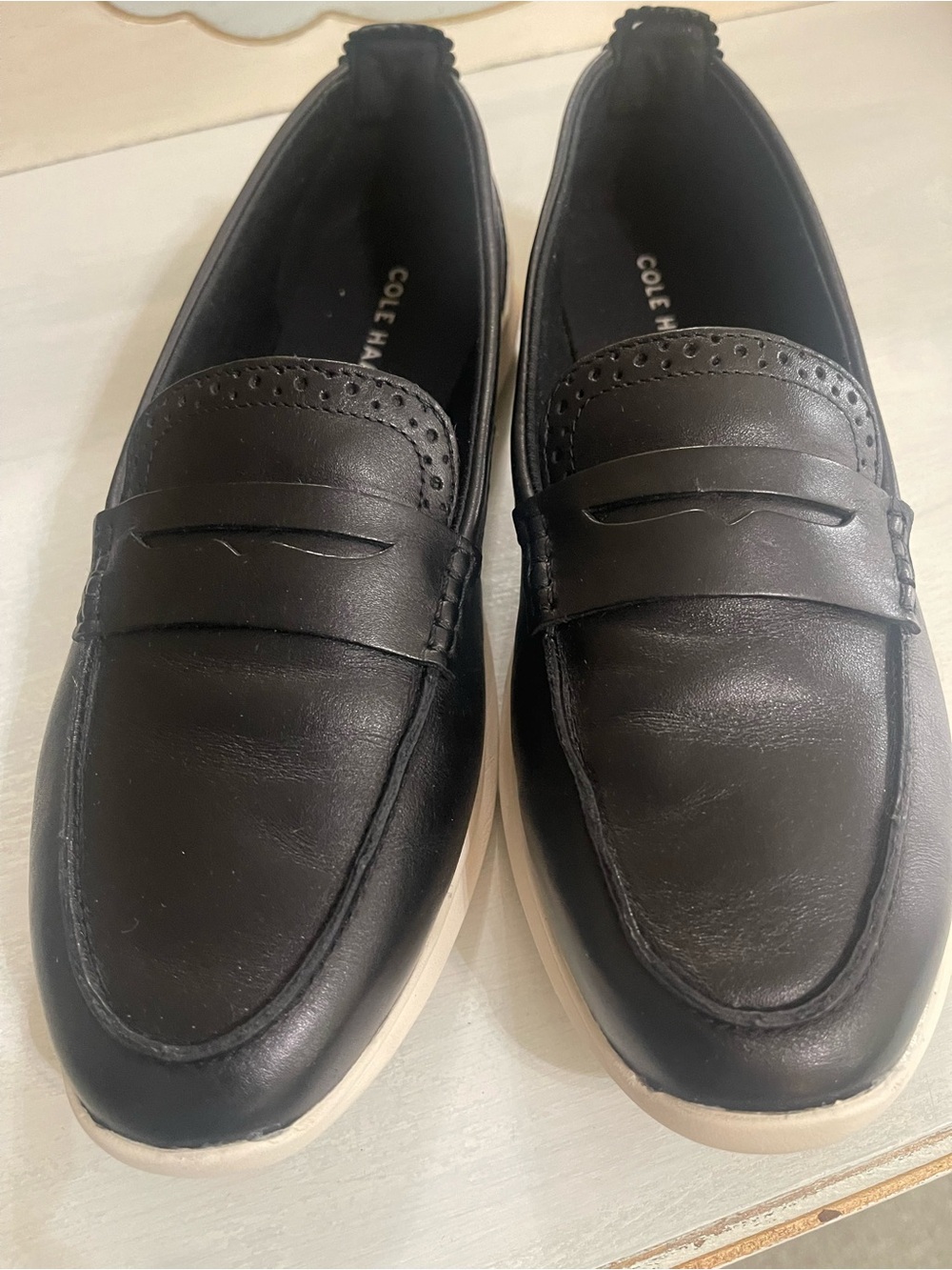 Cole Haan Women’s Black Soft Penny Loafers
